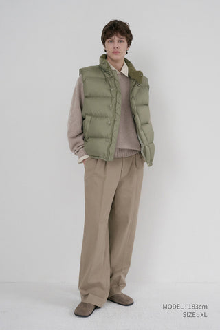 UNISEX GOOSE DOWN VEST SAGE GREEN