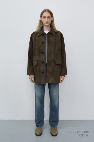 UNISEX LILY ALTER-SUEDE HALF JACKET ETOUPE KHAKI