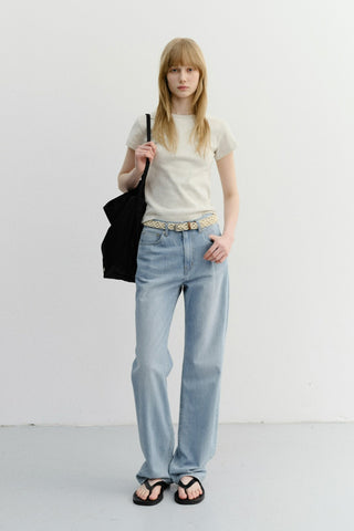 ESSENTIAL T-SHIRT OATMEAL MELANGE