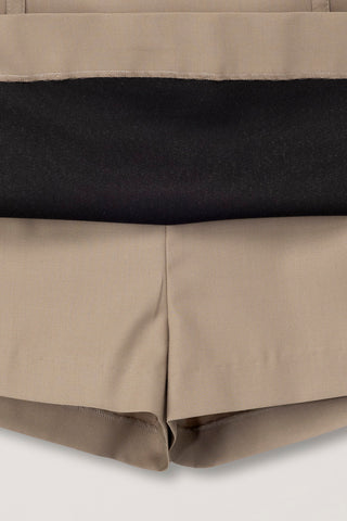 MICRO MINI SKIRT BEIGE