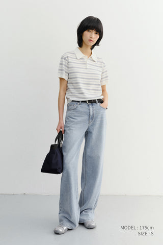SUMMER RELAXED WIDE JEANS LIGHT BLUE