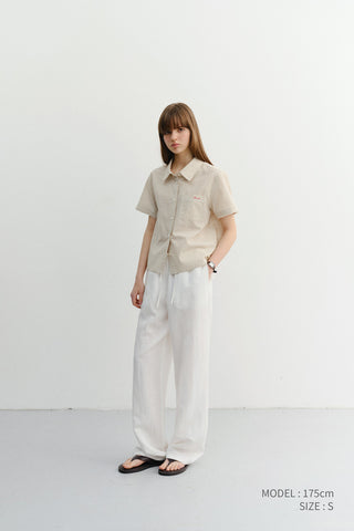 SUMMER STRING PANTS IVORY