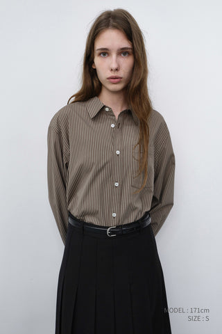 PLEATS LONG SKIRT BLACK