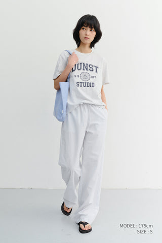 UNISEX CLASSIC LOGO T-SHIRT LIGHT MELANGE GREY