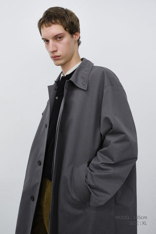 UNISEX REFINED MAC COAT ASH GREY