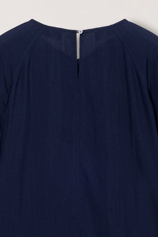 TIE BLOUSE NAVY