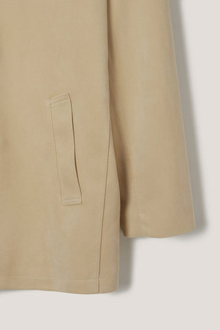 UNISEX ALTER-SUEDE HALF JACKET CREAM BEIGE