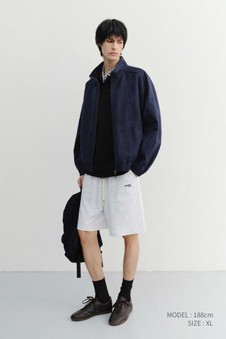 UNISEX SUMMER HARRINGTON JACKET NAVY