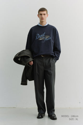 UNISEX VINYL SWEATSHIRT FRENCH NAVY