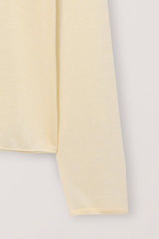 SUMMER ESSENTIAL CREWNECK CARDIGAN BUTTER