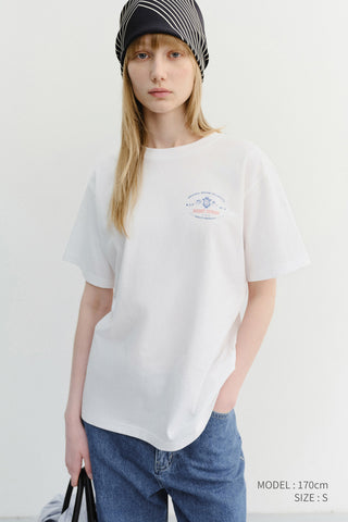 UNISEX CUPID ARCH BACK LOGO T-SHIRT OFF WHITE