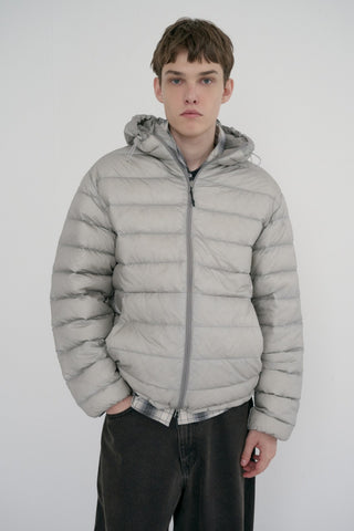UNISEX LIGHT GOOSE DOWN JACKET ASH GREY