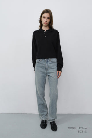 ESSENTIAL STRAIGHT JEANS LIGHT BLUE