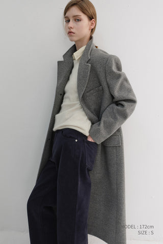 BRUSHED STRAIGHT JEANS NAVY