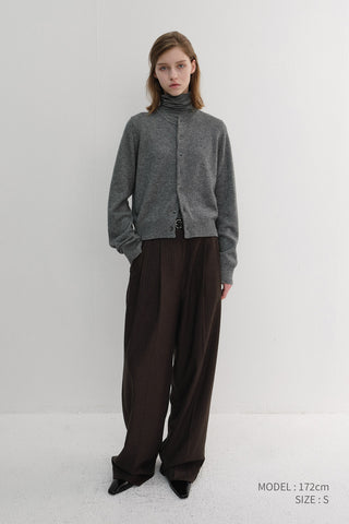 WINTER FLANNEL SLACKS DARK BROWN STRIPE