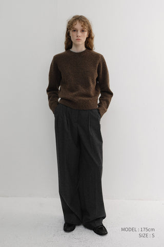 UNISEX SHAGGY DOG SWEATER BROWN