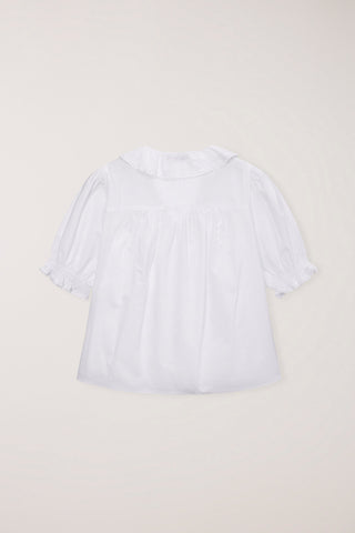 RUFFLE BLOUSE WHITE