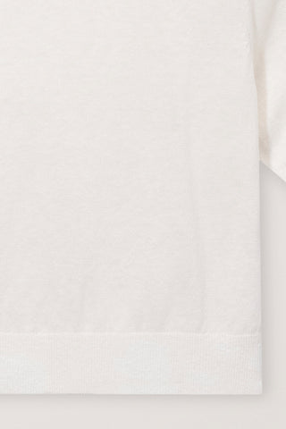 UNISEX LINEN CREWNECK KNIT WHITE