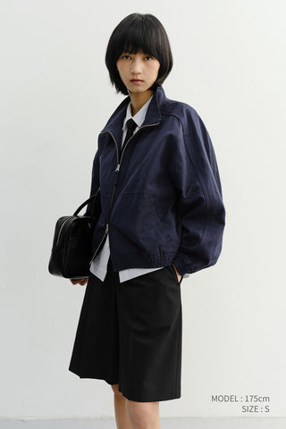 UNISEX SUMMER HARRINGTON JACKET NAVY