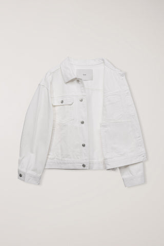 UNISEX DENIM TRUCKER JACKET IVORY