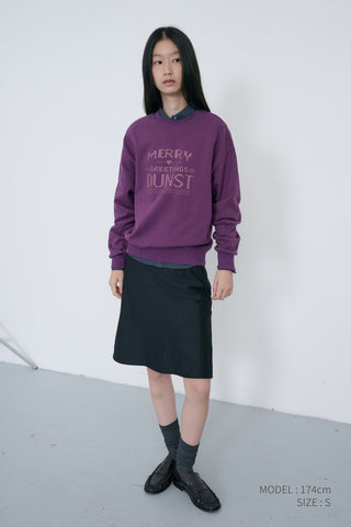UNISEX PIXEL SWEATSHIRT PURPLE