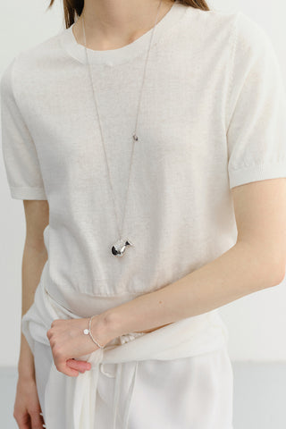 VASE DROP NECKLACE SILVER