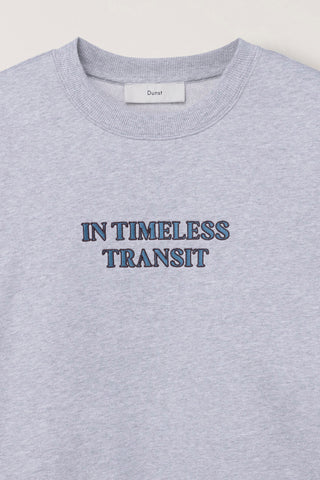UNISEX SLOGAN SWEATSHIRT MID MELANGE GREY