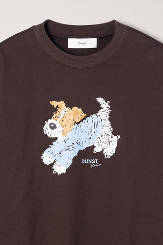 UNISEX PUPPY SWEATSHIRT BROWN