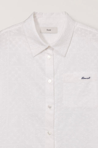 LACED ORGANIC CRAFTED SHIRT WHITE