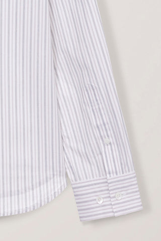 ESSENTIAL SLIM STRIPED SHIRT GREY STRIPE