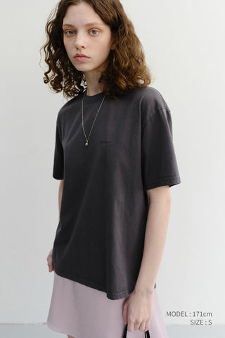 UNISEX GARMENT DYED T-SHIRT CHARCOAL GREY