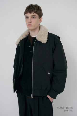UNISEX FLIGHT PADDED JACKET BLACK