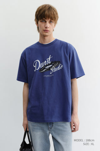 UNISEX VINYL T-SHIRT BLUE