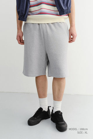 UNISEX PIGMENT RELAXED BEACH SHORTS MELANGE GREY