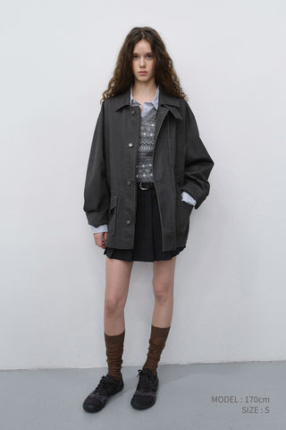 UNISEX CHORE JACKET SEPIA