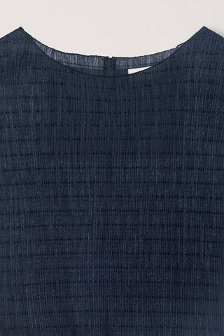 PLEATS BLOUSE CHARCOAL GREY