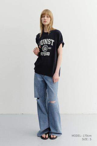 UNISEX CLASSIC LOGO T-SHIRT FRENCH NAVY