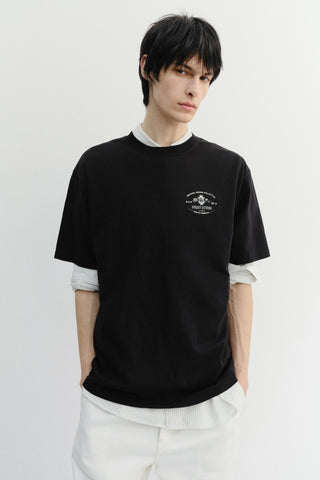 UNISEX CUPID ARCH BACK LOGO T-SHIRT BLACK