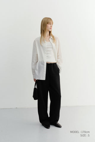 SUMMER STRING PANTS BLACK
