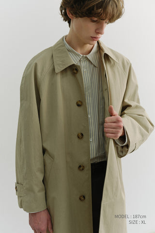 UNISEX REFINED MAC COAT KHAKI