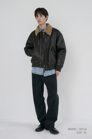 UNISEX VOLUME AVIATOR BLOUSON BLACK