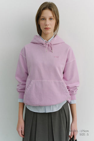 UNISEX GARMENT DYED HOODIE LAVENDER PINK