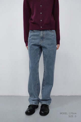 ESSENTIAL STRAIGHT FULL LENGTH JEANS CLASSIC BLUE
