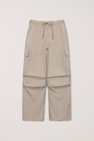 UTILITY PARACHUTE PANTS BEIGE