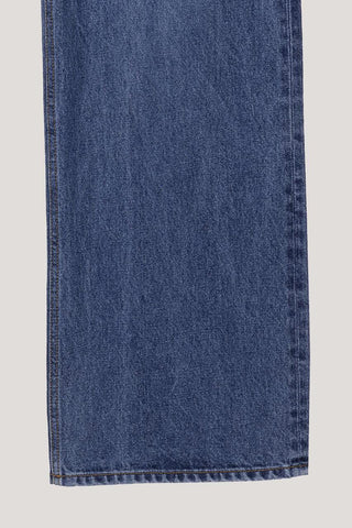 LOW RISE WIDE JEANS CLASSIC BLUE