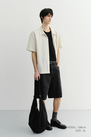 UNISEX HOLIDAY STRIPED SHIRT CREAM STRIPE
