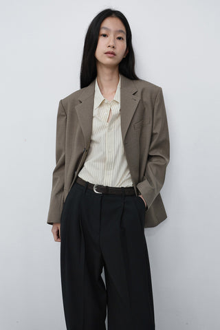 D-BUCKLE SUEDE BELT ESPRESSO