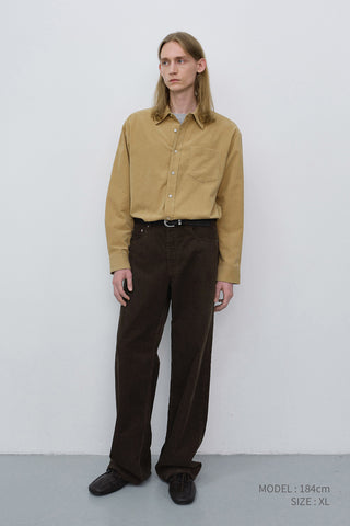 UNISEX CORDUROY SHIRT BEIGE