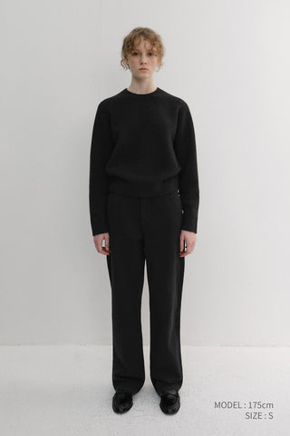 UNISEX SHAGGY DOG SWEATER BLACK