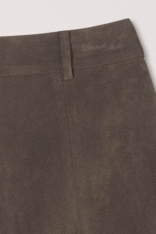 ALTER-SUEDE MINI SKIRT ETOUPE KHAKI